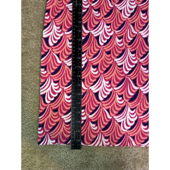 Talbots Womens Size XS Pink White Sleeveless Printed Shift Dress Cotton D213 - Picture 9 of 10